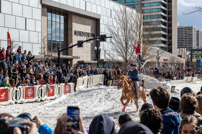 Winter Roundup brings skijoring action to the foothills near Salt Lake City's Avenues district.