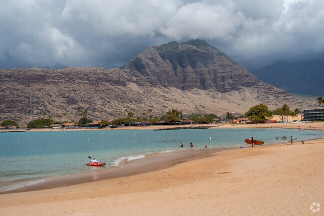 Waianae's pristine beaches, like Pokai Bay and Makaha Beach, draw surfers and sunbathers alike.