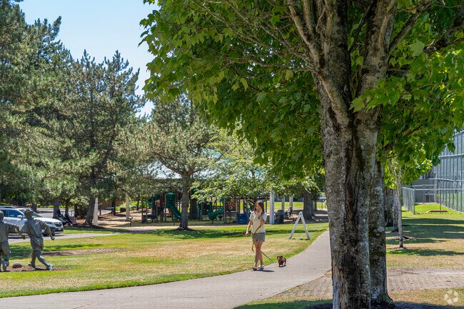 Take your dog for a walk at Westlake Park.