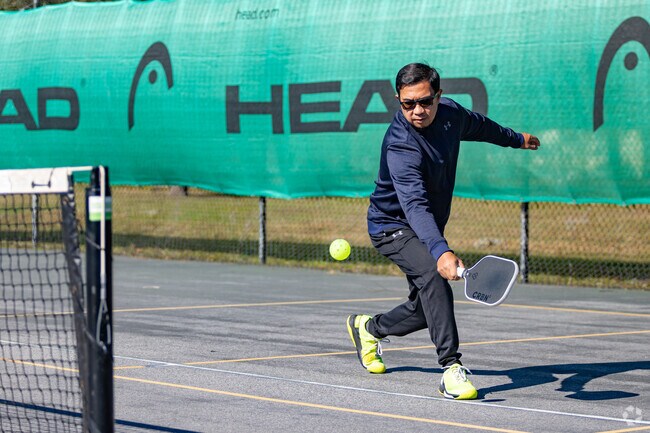 Play a round of pickleball at the nearby Lake Mayer Park.