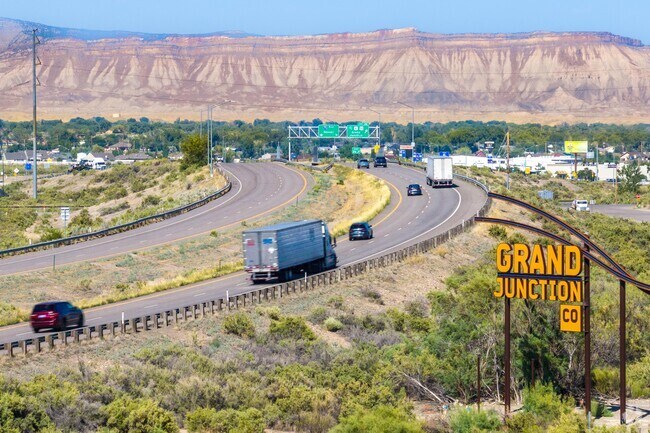 I-70 is the major transportation corridor through Grand Junction Colorado.