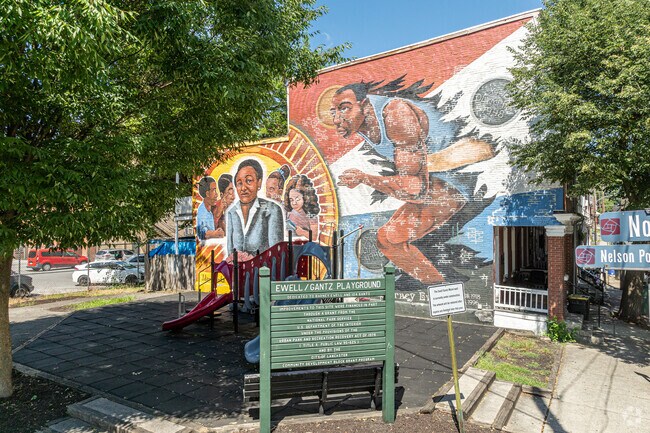 Ewell/Gantz Playground serves as a de facto activity space for The Mix students.