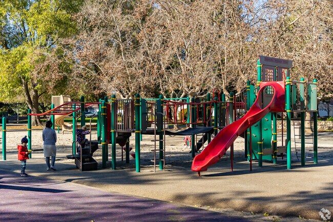 Check out the Western-themed playground at Ponderosa Park.