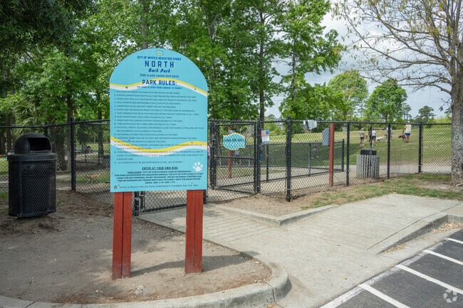 Dogs can enjoy 3-acres of fun at the Bark Park in Myrtlewood.