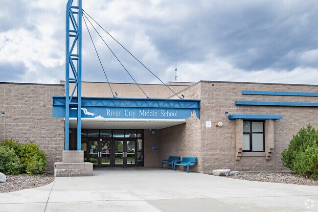 River City Middle School serves students in the Atlas Prairie community.