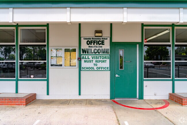 Visitors of Columbia Elementary School must check in at the office.