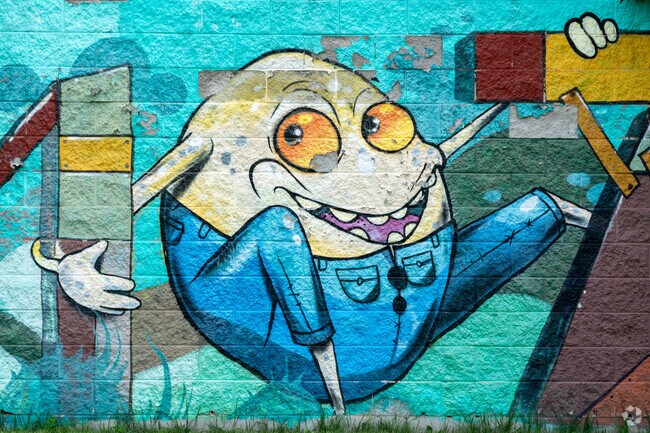A mural of Humpty Dumpty can be found in Mother Goose Land Park.