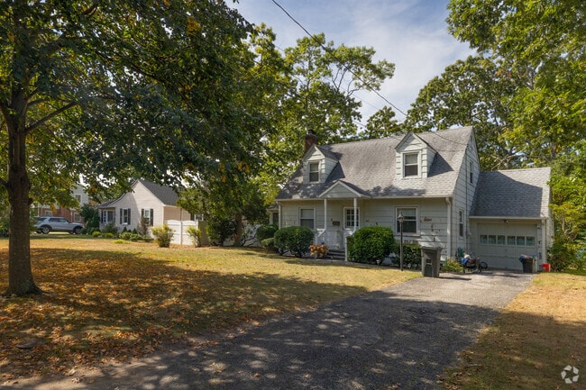 Cape Cod style homes are about the smallest in the affluent Brightwaters.