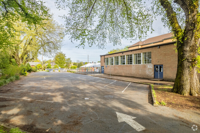 Parking area on the side cut of Richmond Elementary School.