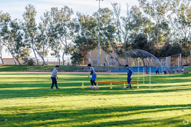 Practice soccer on the fields at  Wilson Park in West Torrance, CA.