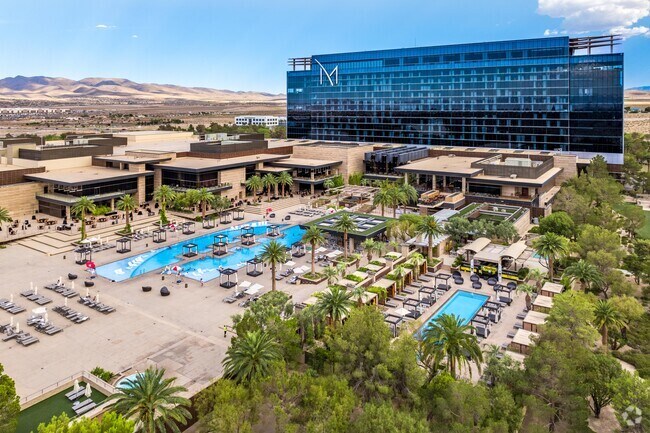 The M Resort and Hotel is key to the Las Vegas Raiders, with a massive resort pool.