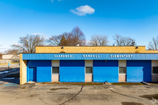 Front of Clarence Randall Elementary School.