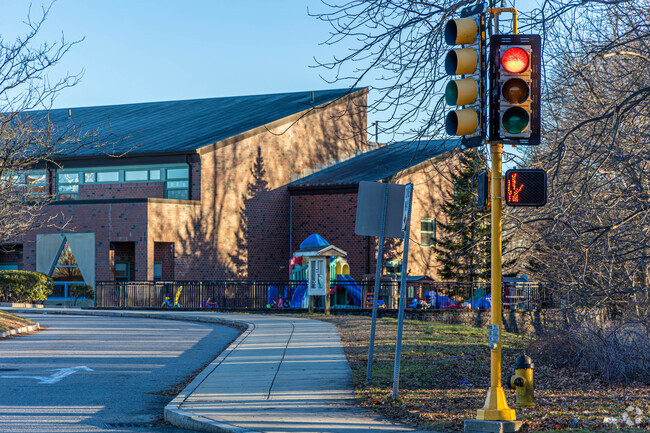 William F. Stanley Elementary School has a smaller playground for younger kids.