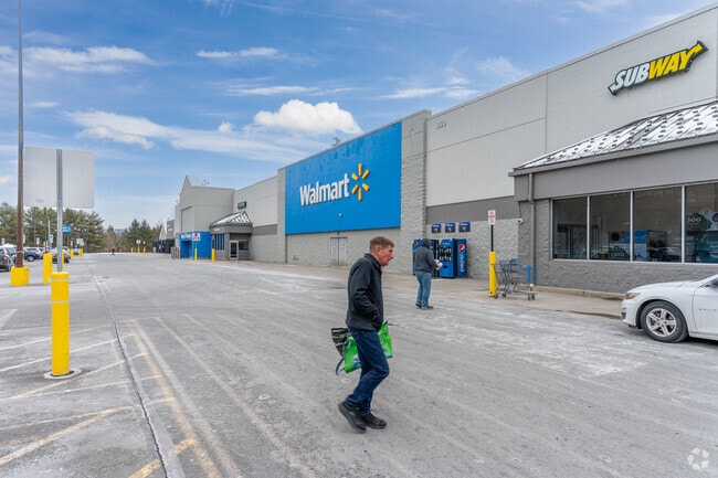 Walmart offers convenient grocery shopping along I-84 near Westfall.