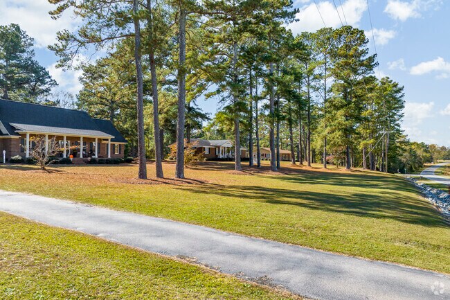 A row of homes in Meadow, North Carolina.