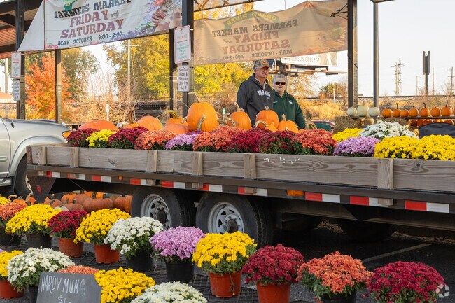 Locals know to head to the Grand River Farmers Market for fresh produce and flowers.