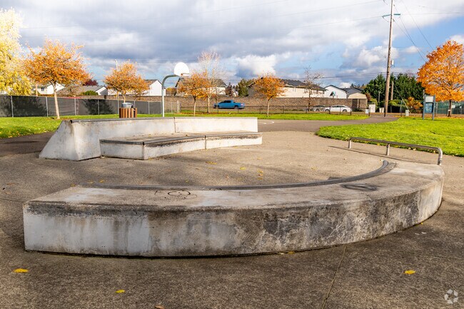 Vancouver Mini Skatepark near Mountain View Meadows-Orchards is popular for skating.