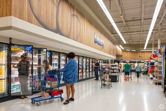 Meijers is conveniently located near the Hickory Oaks area and is a large grocery store.
