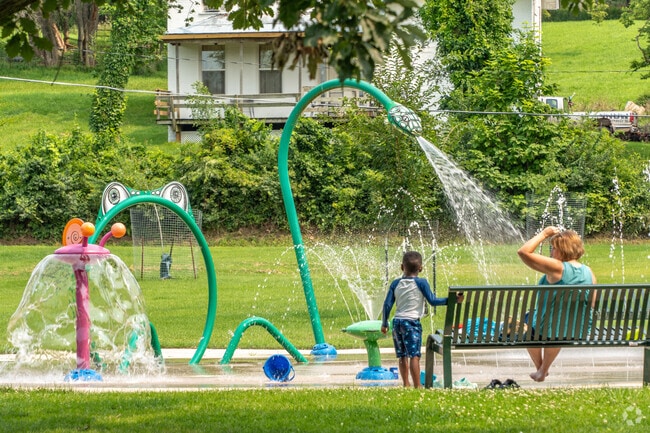 The best feature of Cedar Valley Park
 is its water pad.