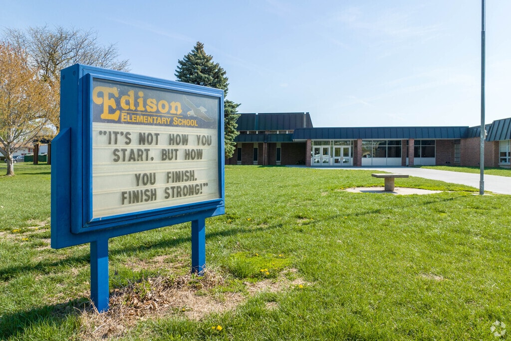 Edison Elementary School can be found just south of Maple Village.