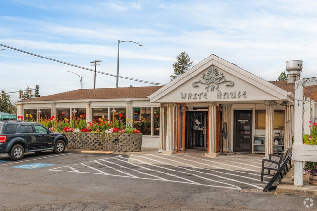 The White House Grill is a Greek restaurant serving Mediterranean dishes in Central Post Falls.