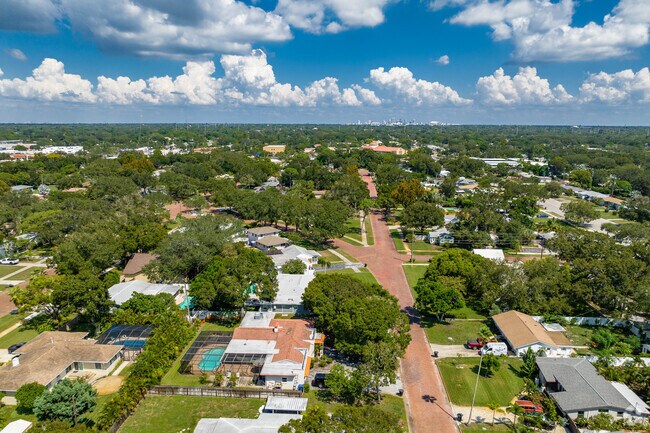 I great view of Downtown St. Petersburg with Eagle Crest in the foreground.