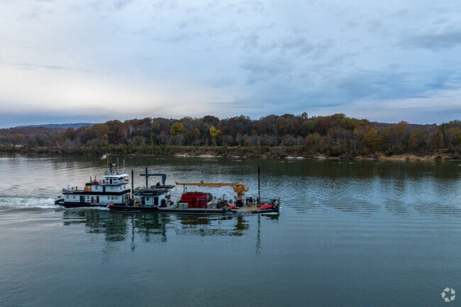 The Coast Guard run up an down the bay alongside North Gate - Big Ridge.