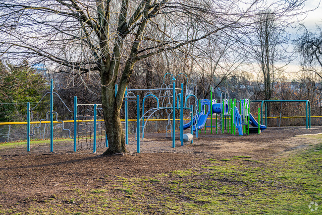 Students at Myrtle Avenue Elementary school enjoy playing on their playground.
