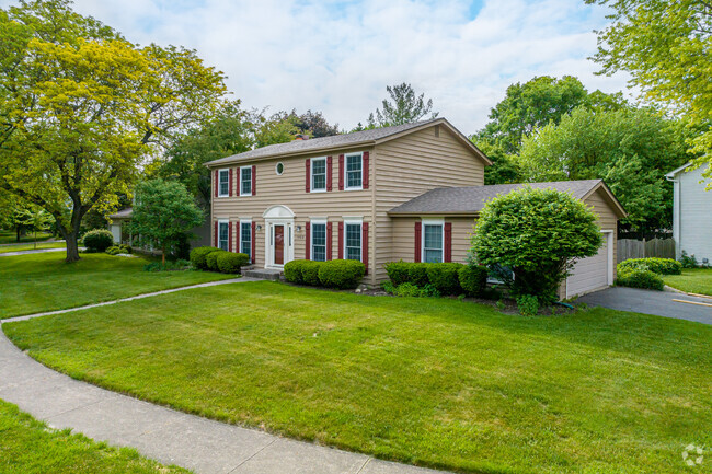 In the Brush Hill neighborhood you can find Colonial-style homes.