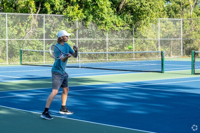 Play some tennis with friends in Leakin Park, bordering West Hills.