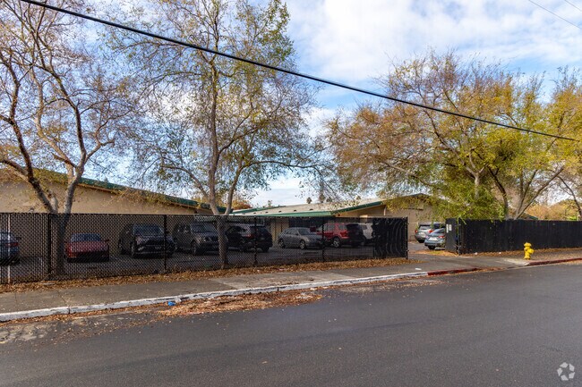 A view of the Adelante Dual Language Academy II classrooms from across the street.