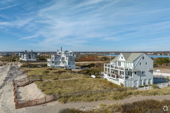Some homes in Charlestown lie along the Block Island Sound with expansive beachfront property.
