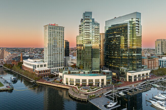 Downtown Baltimore is a short drive down the road.