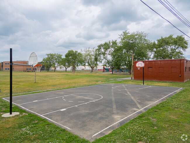 There's more than one basketball court at Scotia Glenville Middle School.