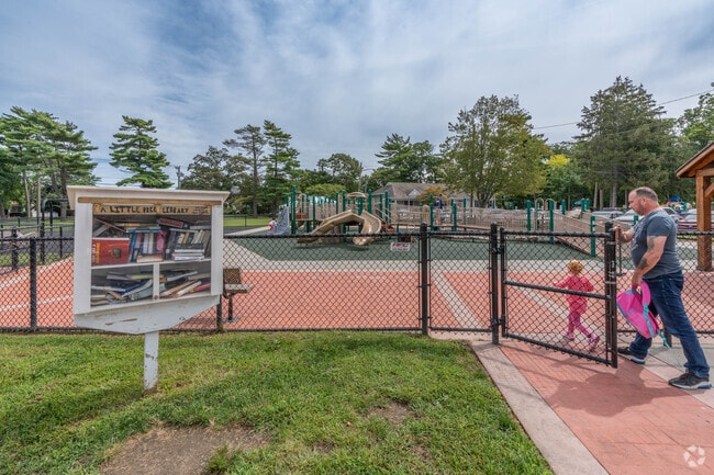 Brookwood Hall Park in Islip offers a playground for family outings.
