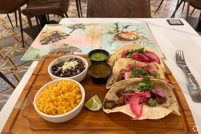 Try some of the tacos they have on the menu at Casa Blanca modern Mexican Restaurant.
