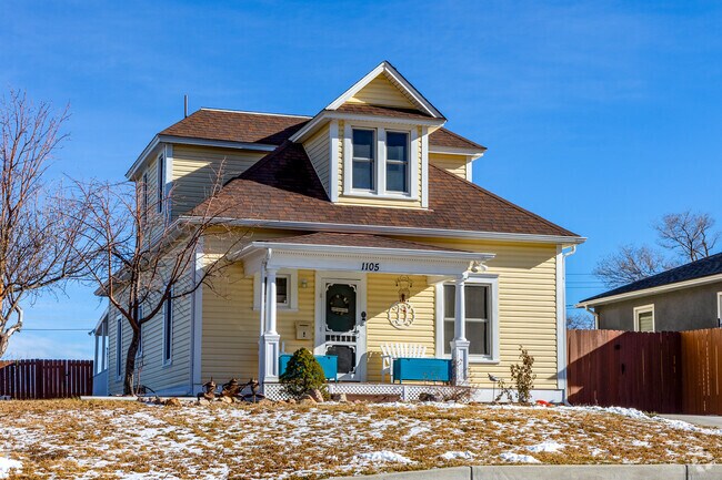 Colorful Victorian homes can be found in Midland-Westside.