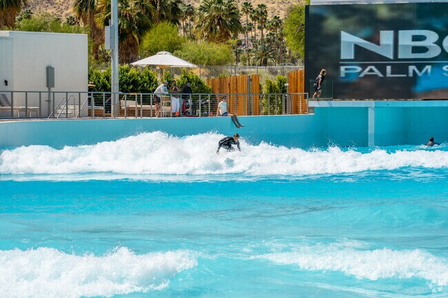 Palm Springs Surf Club near Whitewater brings ocean-style surfing to the heart of the desert.