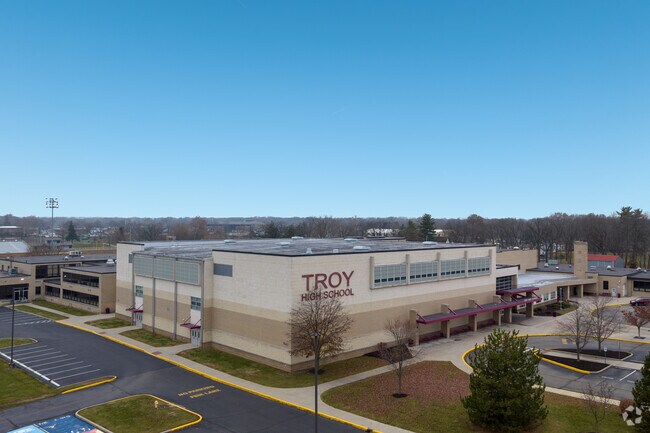 Troy High School teaches students in grades 9-12.