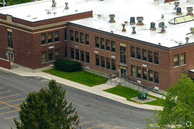 The main entrance to Tully Elementary School.
