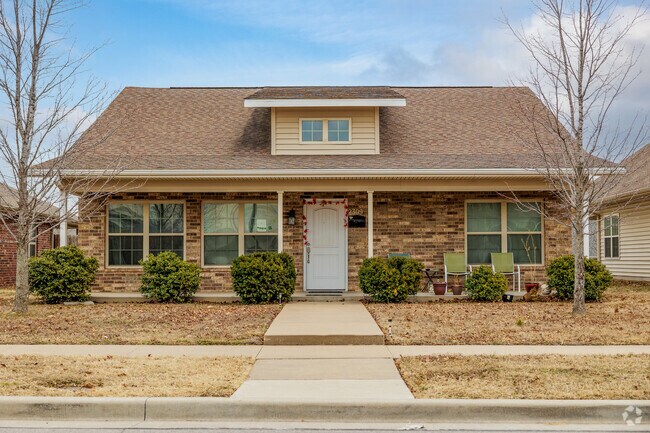 Symmetrical bungalows add uniqueness to the Soaring Heights neighborhood.