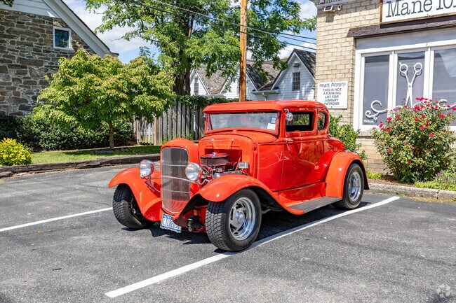 Downtown events often feature vintage cars along Main Street.