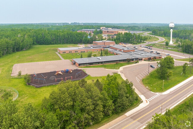 Hermantown Elementary School shares a campus with Hermantown Middle-Senior High School