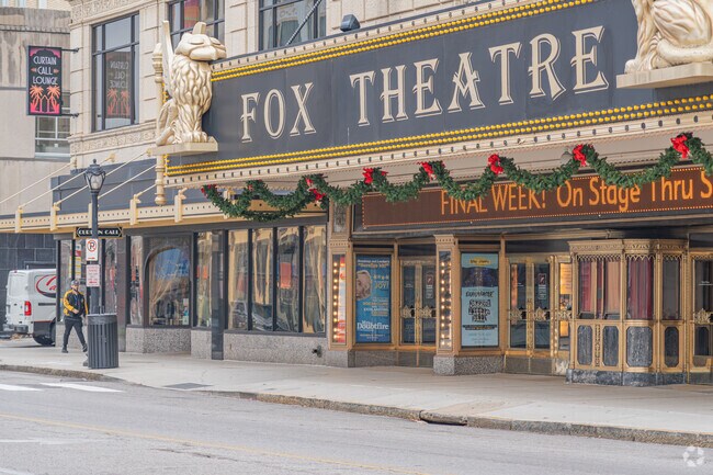 The Fox Theatre, famous for plays and musicals, opened in 1929.