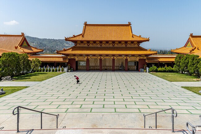 Residents of La Habra Heights enjoy walking the grounds of Hsi Lai Temple.