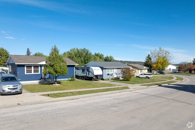 Midcentury ranch-style homes on grass lots are are popular choice in Sturgis.