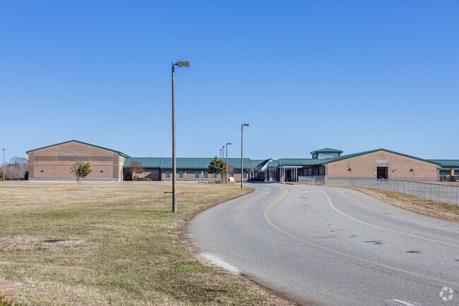 Tyro Elementary School is a modern facility situated near Lexington, NC.