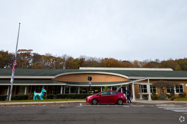 Turn of River Middle School has a library on campus.