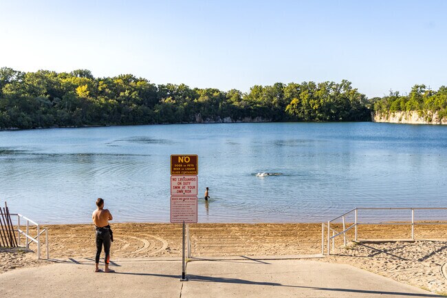 Hop in for a swim at Quarry Lake near the 19th Ward.
