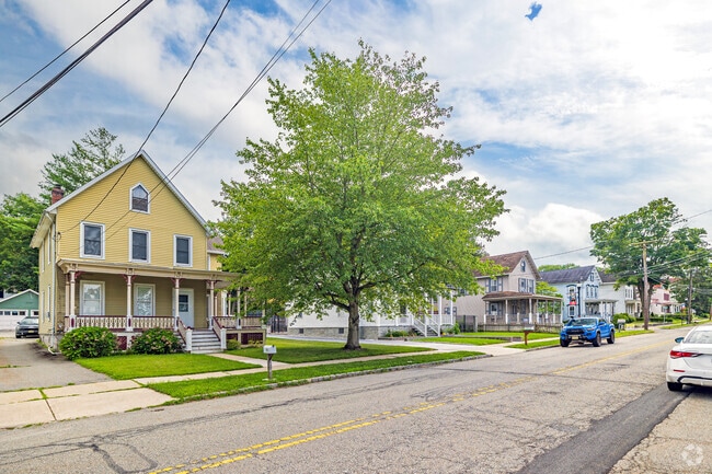 Character-filled homes line Stanhope’s welcoming streets, where history and community are woven into every corner.